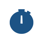 eine blau-schwarze Uhr