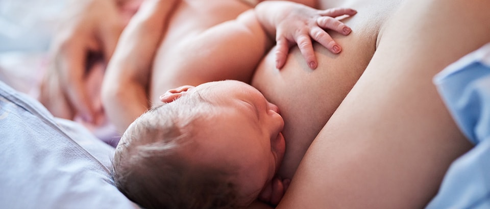 Gestilltes Säugling oder Baby