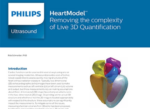 HeartModelᴬ⋅ᴵ⋅ Removing the complexity of Live 3D Quantification (HeartModelᴬ⋅ᴵ⋅ – Die Verringerung der Komplexität der Live 3D-Quantifizierung)