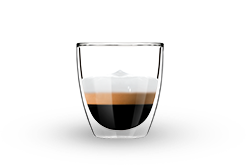 Eine Tasse Espresso Macchiato