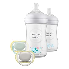 Starter-Set mit Babyfläschchen und Schnullern von Philips Avent