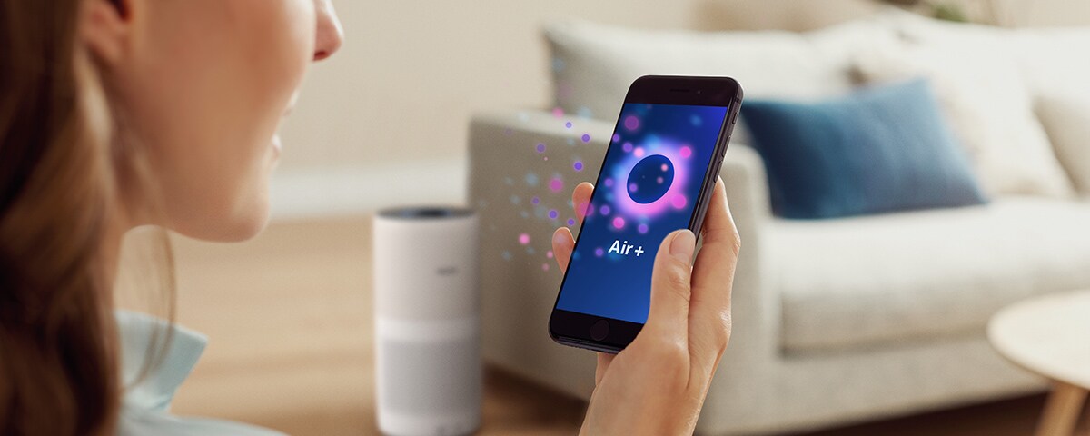 Philips Air+ App, Ihre intelligente Lösung für saubere Luft.