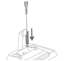 Verwendung einer Reinigungsbürste, schematische Darstellung 3