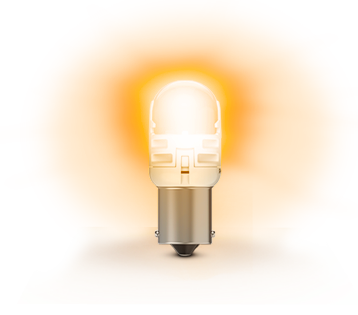 Intensiv orangefarbene Lampen