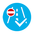 Approved for use on public roads icon