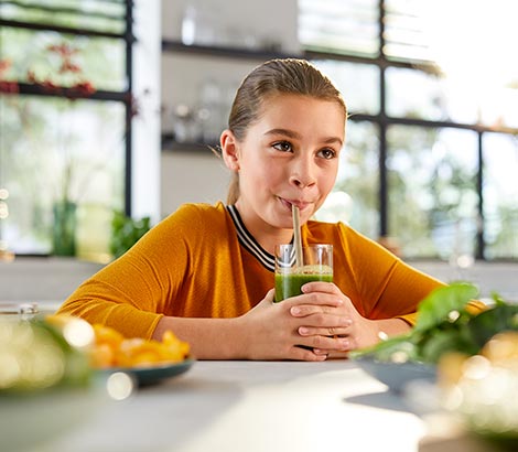 Bunt ist gesund! Einfach frische Früchte rein -  Klick - und fertig ist der leckere Kick am Morgen.