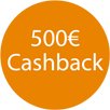 500 Euro Cashback Bubble