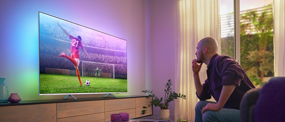 Philips Ambilight-Fernseher | Bester Fernseher für Fußball und Sport