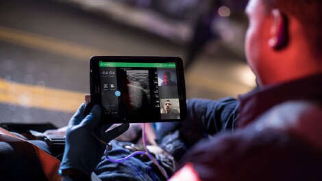 Philips Lumify with Reacts ambulance