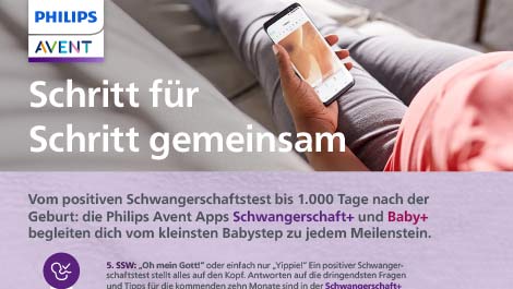 Philips Avent Themensheet „Schritt für Schritt gemeinsam“ herunterladen
